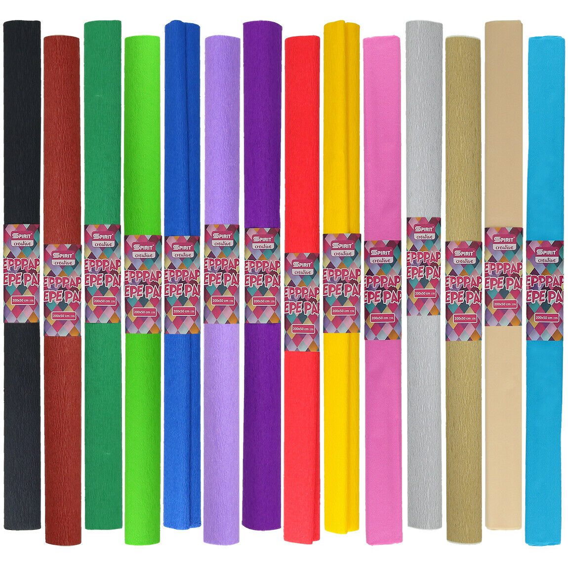 Krepppapier 200 X 50 Cm 22 Farben Farbauswahl Spirit Krepp-papier Maibaum